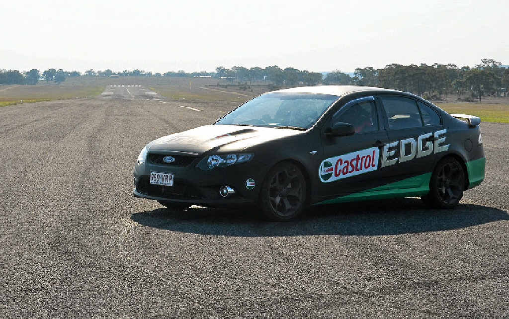 STUNT SHOW: High performance cars perform stunts at Warwick Aerodrome for a national Supercheap Auto commercial. STUNT SHOW: High performance cars perform stunts at Warwick Aerodrome for a national Supercheap Auto commercial.